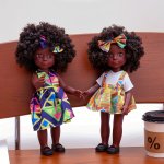 35.56 Cm Black Doll African American Doll Full Set Curly Hair Black Doll For Girls Best Gift For Kids Girls Halloween thanksgivi
