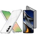 Clear Cover & Matte Privacy Glass Compatible With Iphone 17 Pro Max