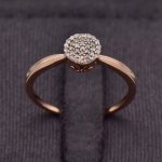 9CT Rose Gold Cluster Ring