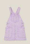 Cotton On Alice Denim Pinafore - Lilac Drop wash