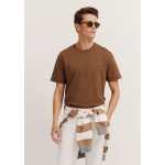 Bugatti Mens T-Shirt In Cognac - Cognac 4XL