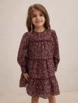 Cecilia Girls Long Sleeve Dress - 10-12 Yrs Berry Ditsy