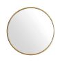 Premium Quality Round Wall Mirror Gold Metal Frame