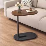 C-shaped Portable Side Table - Space Saving Sofa Table