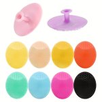 Face Scrubber Soft Silicone Facial Cleansing Brush Pad Exfoliator Scrub Scrubby For Massage Pore Blackhead Removing Exfoliating-