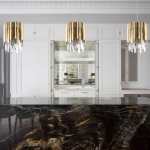 Xylo Gold Or Polished Steel Crystal Glass Pendant Light - Gold