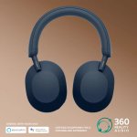 Sony WH1000XM5 Noise-cancelling Bt Headphones – Blue