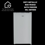Defy Metallic Bar Fridge With Freezer - 90L DBF90M