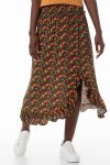 Frill Hem Skirt - 16 Multi