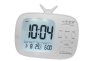 Classy Tv Shape Digital Alarm Clock / Temperature & Calendar - White