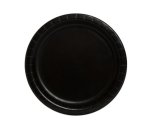 Party 7" Round Plate Midnight Black 8CT
