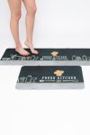 2 Piece Anti Fatigue Pvc Kitchen & Bathroom Non Slip Mat Set - Boredbox