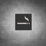Smoking Sign - Black - Powder Coated Aluminum