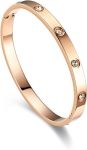 Love Bracelets Steel Friendship Bracelet Cubic Zircon Filled Gold Silver