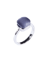 Aster Silver Stack Indigo Crystal Ring