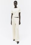 Boucl -jersey Trousers - Cream