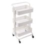 Multifunctional Trolley Kitchen Storage Rack Movable Foldable Basket