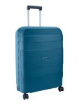 Cellini Safetech Medium 4 Wheel Trolley Case -blue - Ys Travel Bags