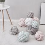 Knot Decor Cushions - Grey