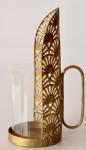 Metal Glass Lantern With Handle – 23X12CM