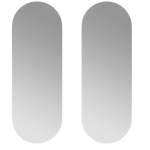 Pod Frameless Wall Mirror Set Of 2 - 2 X 120CM H X 40CM W Each