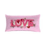 Love Flowers Oblong Valentine's Scatter Cushion