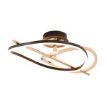 Lupin Metal LED Ceiling Light Black And Gold