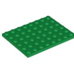 Parts Plate 6 X 8 3036 - Green