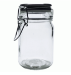 6 Pack Metal Clip Top Jar Various Sizes - 9CM H X 6CM W 170ML