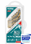 Drill Bits Set 6 Pcs Hss Twist Total Tools TACSD0801