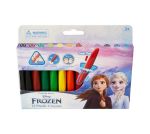 Disney Frozen 12 Plastic Crayons Twin Tip Triangular - Multi-colour