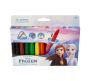 Disney Frozen 12 Plastic Crayons Twin Tip Triangular - Multi-colour