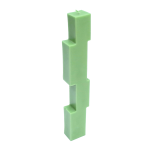 Stacked Candle Cinnamon Pear Scented - Green