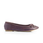 Donnay Core Wendy Weave Bow Pump - Choc Brown