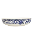 Blue And White Floral Ceramic Bowl 22.5CM - None None