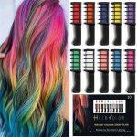 10 Color Hair Chalk Comb Y2K Hair Chalk Comb Temporary Washable Hair Color Dye For Birthday Halloween Christmas