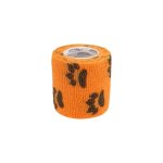 Pet Bandage With Paw Print - Orange
