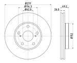 Stone Brake Pad Set Front BR14744