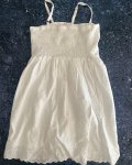 Woolworths White Tonal Dress 9Y
