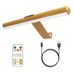 1PC Wireless Remote Control Black Oil Painting Lamp With Remote Control 4400MAH Battery Capacity Dimmable Timing Magnetic Contac