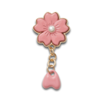 Dangling Cherry Blossom Chain Jibbitz - Multi Osfa