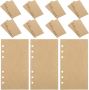 160PCS A6 Kraft Paper Planner Refills Blank Journal Inserts Loose Leaf
