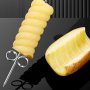1pc Spiral Knife Vegetables Spiral Twist Knife Stainless Steel Spiral Knife Fruit Spiral Knife Cucumber Spiral Knife Potato Spiral Knife Vegetable Cutter Kitchen Tools