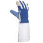 Fencing Glove Right Hand Fencing Gloves Non-slip Adjustable Leather Gloves For Adults Puncture-resistant Breathable Cotton-lined Foil/epee Gear For Tr