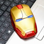 Iron Man Wireless Optical Mouse - Black