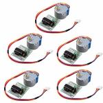 Hiletgo 5PCS ULN2003 28BYJ-48 4-PHASE Stepper Motor With 5V Drive Board For Arduino Pi Pic Raspberry Pi