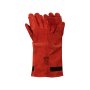 Pioneer Gloves Leather Heat Resistant Elbow High Heat Red G2028