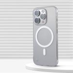 Qjjfvmf Ultra Thin Borderless Magnetic Wireless Charge Matte Case For Iphone 16 15 Pro Max 12 13 14 Plus Frameless Slim PC Cover