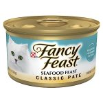 Purina Fancy Feast Seafood Feast Classic Grain Free Wet Cat Food Pate - Pack Of 24 3 Oz. Cans