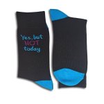 Yes But Not Today Socks - Blue - Factory Plaza